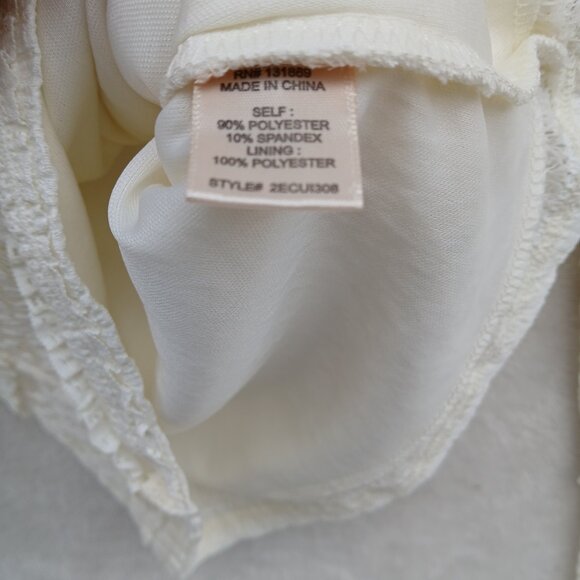 NEW Womens Small Y2K White Lace Tiered Fairy Grunge Long Bell Sleeve Dollete Top - Picture 9 of 12